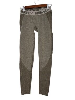 Gymshark Olive Gray Leggings - Comfortable Active Bottoms Medium * Note*